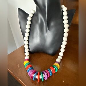 Vintage Colorful Beaded Necklace
